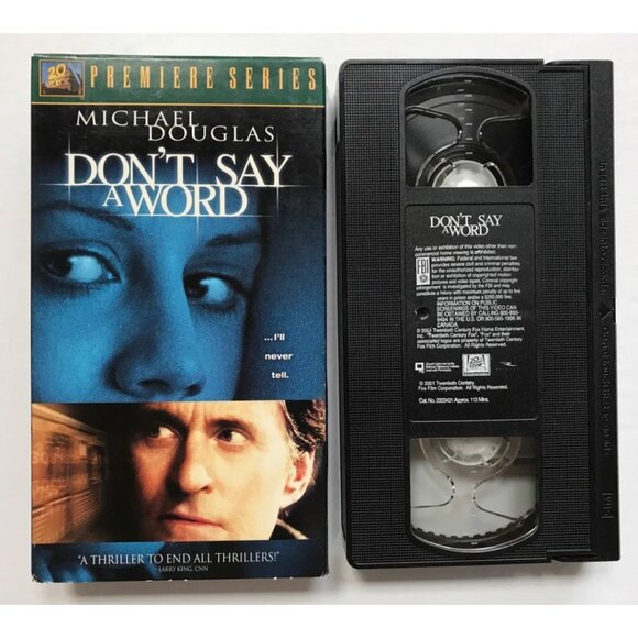 2002 Don’t Say a Word VHS Video Tape Detective Thriller - Picture 1 of 3